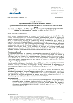 dispositivi con modalit&agrave; di stimolazione ciclica attivata