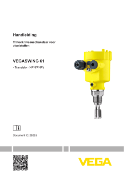 Handleiding VEGASWING 61