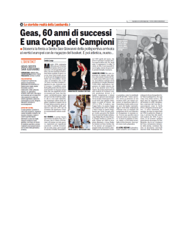 Gli auguri della Gazzetta per i 60 anni della