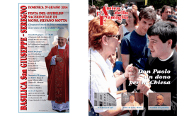Don Paolo un dono per la Chiesa Don Paolo un dono per la Chiesa
