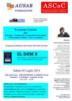 IL DSM 5 - ASCOC.it