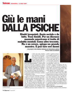 "Giù le mani dalla psiche", intervista a Eugenio Borgna