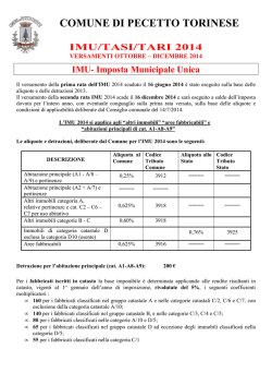 IMU TASI 2014 - def. settembre - saldo