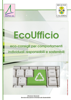 eco-consigli per comportamenti individuali responsabili e