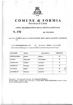 COMUNE di FORMIA