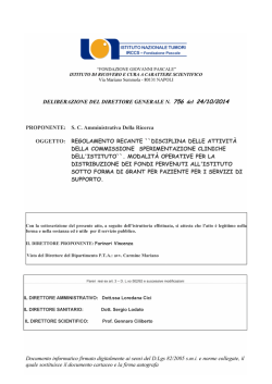Disciplina delle Attivit&agrave; della Commissione Sperimentazione