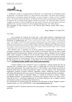 lettera invito DSC 2014 - Diocesi di San Marino