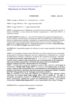 Dipartimento di Scienze Chimiche - Universit&agrave; degli Studi di Napoli