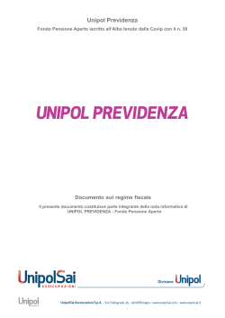 Doc regime fiscale UP_08-2014 - Unipol Assicurazioni