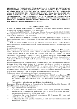 11E1_RELAZIONE FINALE - Università degli Studi di Cassino