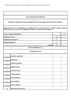 ( n. 6913), consultabile dal 21 ottobre.2014 al 2 novembre.2014