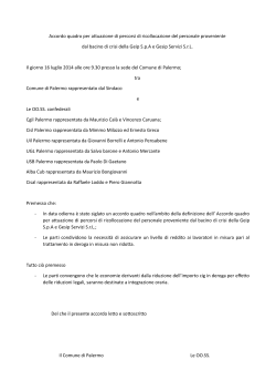 accordo quadro 2 - Comune di Palermo