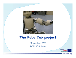 The RobotCub project - Wiki for iCub and Friends