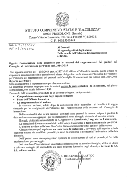 ISTITUTO COMPRENSIVO 86095 FROSOLONE (Isernia)