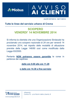 MB AU 037 2014 Sciopero 14 novembre CUB