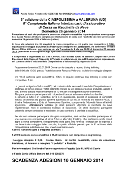 6° edizione della CIASPOLISSIMA a