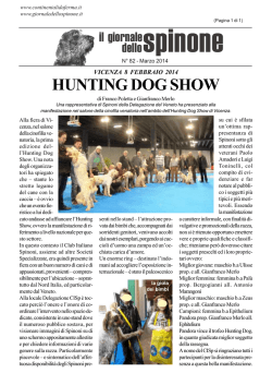 HUNTING DOG SHOW - giornale dello spinone