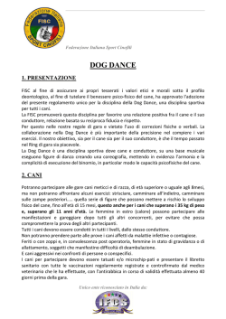 Regolamento Dog Dance 2014