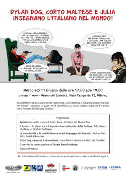 Dylan Dog, Corto Maltese e Julia insegnano l - smack