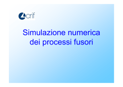 II parte_Simulazione numerica dei processi fusori
