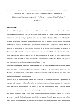 IL BIM A SUPPORTO DELLA PROGETTAZIONE