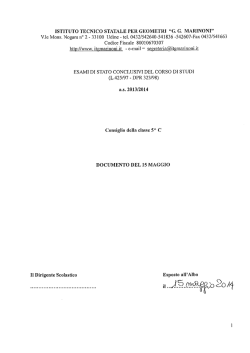 5C_Documento 15 maggio () - istituto tecnico g.g. marinoni