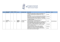 Page 1 GIORNO TIPOLOGIA DI SESSIONE ORARIO DA ORARIO A