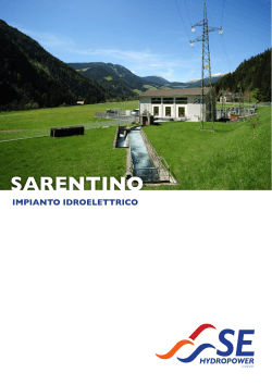 Impianto idroelettrico Sarentino