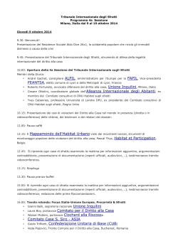 Programma 4a Sessione TIE (Milano, 9-10 ottobre