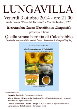 LUNGAVILLA - Zucca Berrettina