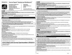Home Depot&reg;Handyman Workbench&trade; 5F62014