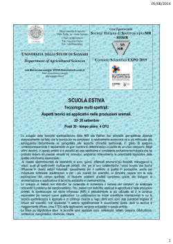 locandina SS - Società Italiana di Spettroscopia NIR