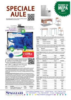 Speciale Arredo Aule - Casa Editrice Spaggiari S.p.A.