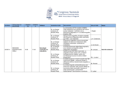 Page 1 GIORNO TIPOLOGIA DI SESSIONE ORARIO DA ORARIO A