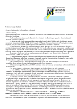 informazioni sul contributo volontario