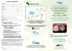Il trattamento conservativo in base al rischio carie