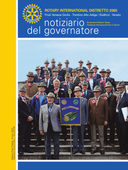 Il Notiziario del Governatore gennaio