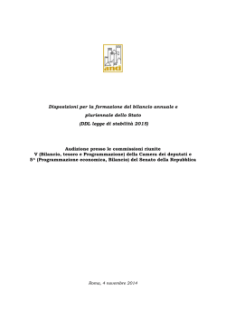 Documento audizione