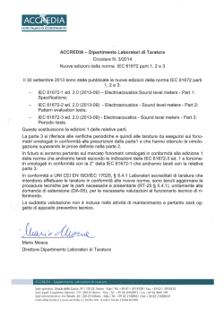 Disposizioni in materia di nuove edizioni della norma IEC