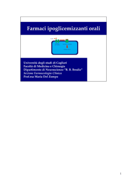 ipoglicemizzanti orali - Servizio di informazione sul farmaco