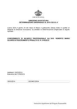 Determina 04/2014 - Comune di Genova