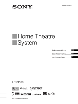 Home Theatre System - Migros
