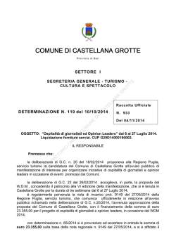 COMUNE DI CASTELLANA GROTTE