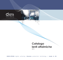 Catalogo lenti oftalmiche