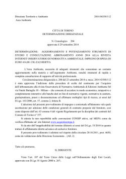 Direzione Territorio e Ambiente 2014 04358/112