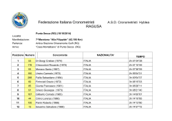 classifica maratona filippide 2014