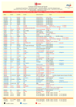 Calendario regate organizzate dai Circoli del Tigullio 2014