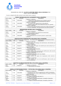 Programma Corso All-1Lg corso 2014-2015
