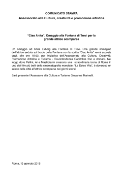 doc cm - Comune di Roma