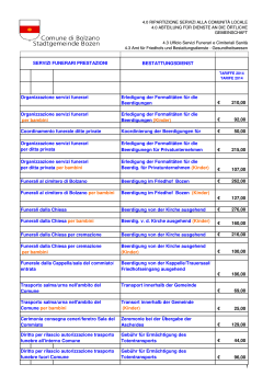 BESTATTUNGSDIENST Erledigung der Formalitäten für die